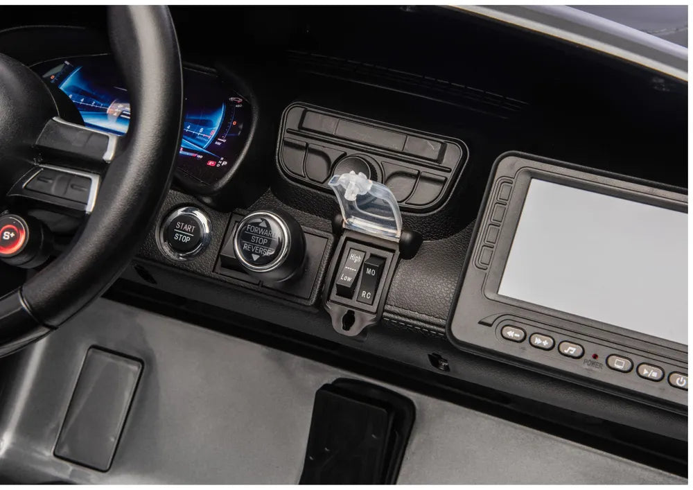 Vaikiškas elektromobilis Mercedes-Benz AMG GT, 24 V, 4x200W, pilkas