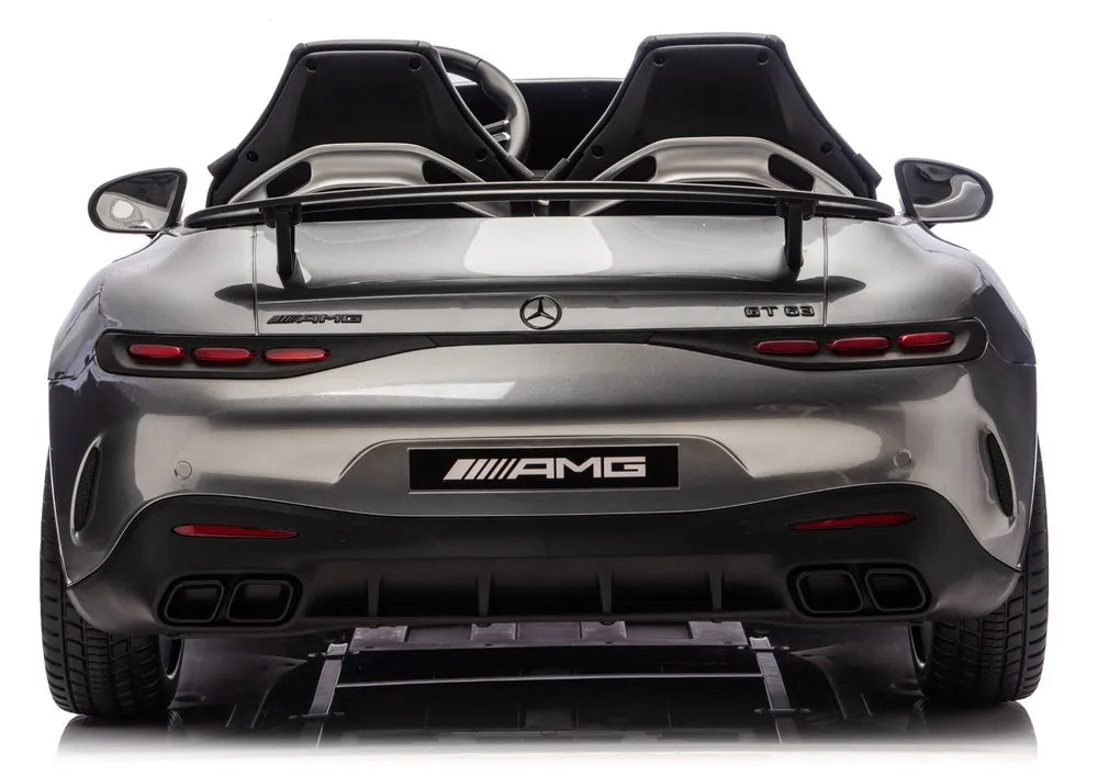 Vaikiškas elektromobilis Mercedes-Benz AMG GT, 24 V, 4x200W, pilkas