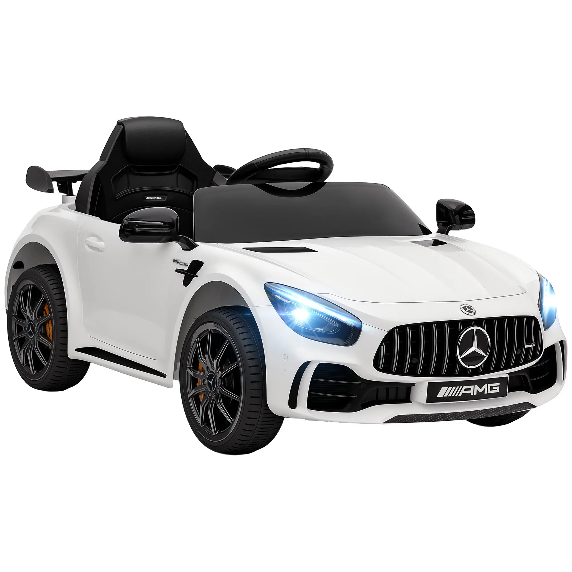 Vaikiškas elektromobilis Mercedes-Benz AMG GTR, 3-6 metų vaikams, baltas