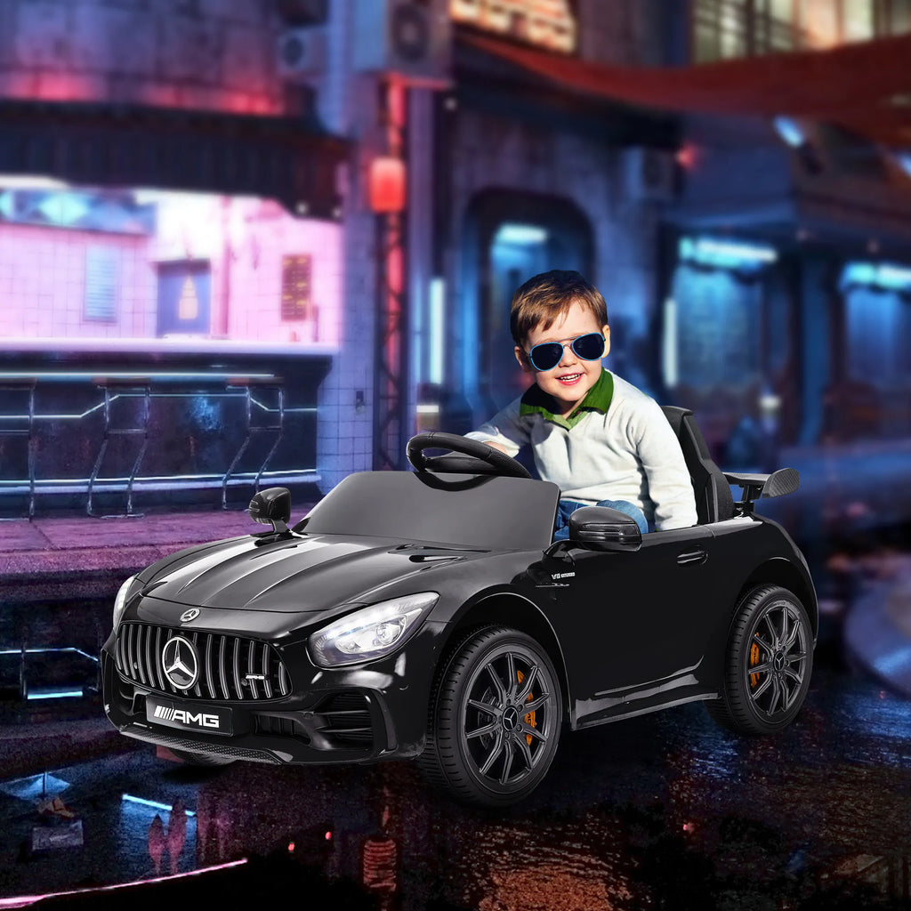 Vaikiškas elektromobilis Mercedes-Benz AMG GTR, 3-6 metų vaikams, juodas