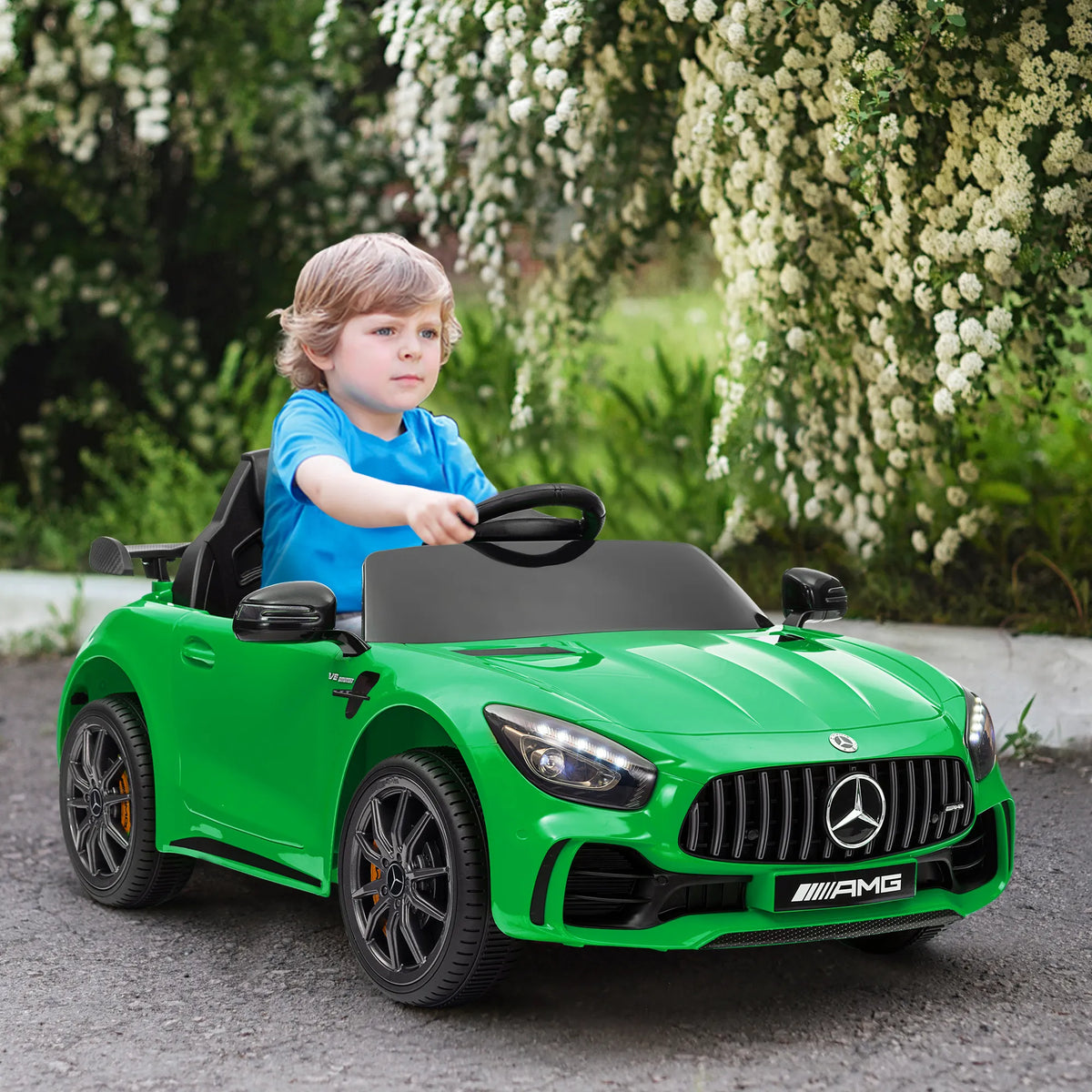 Vaikiškas elektromobilis Mercedes-Benz AMG GTR žalias 12V