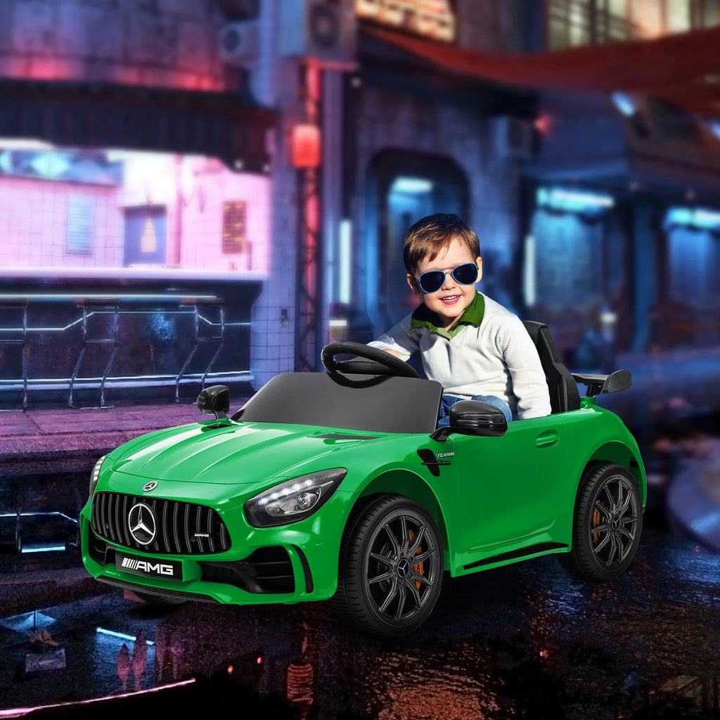 Vaikiškas elektromobilis Mercedes-Benz AMG GTR žalias 12V