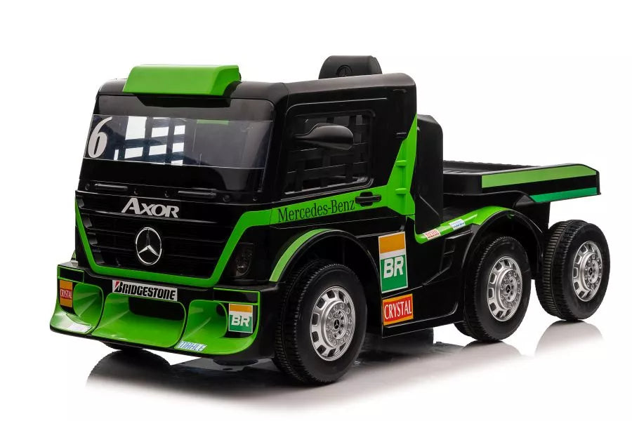 Vaikiškas elektromobilis Mercedes-Benz Axor, 24 V, 2x45W, balta