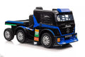 Vaikiškas elektromobilis Mercedes-Benz Axor, 2x12V, 2x45W, su odine sėdyne ir EVA ratais, juodas