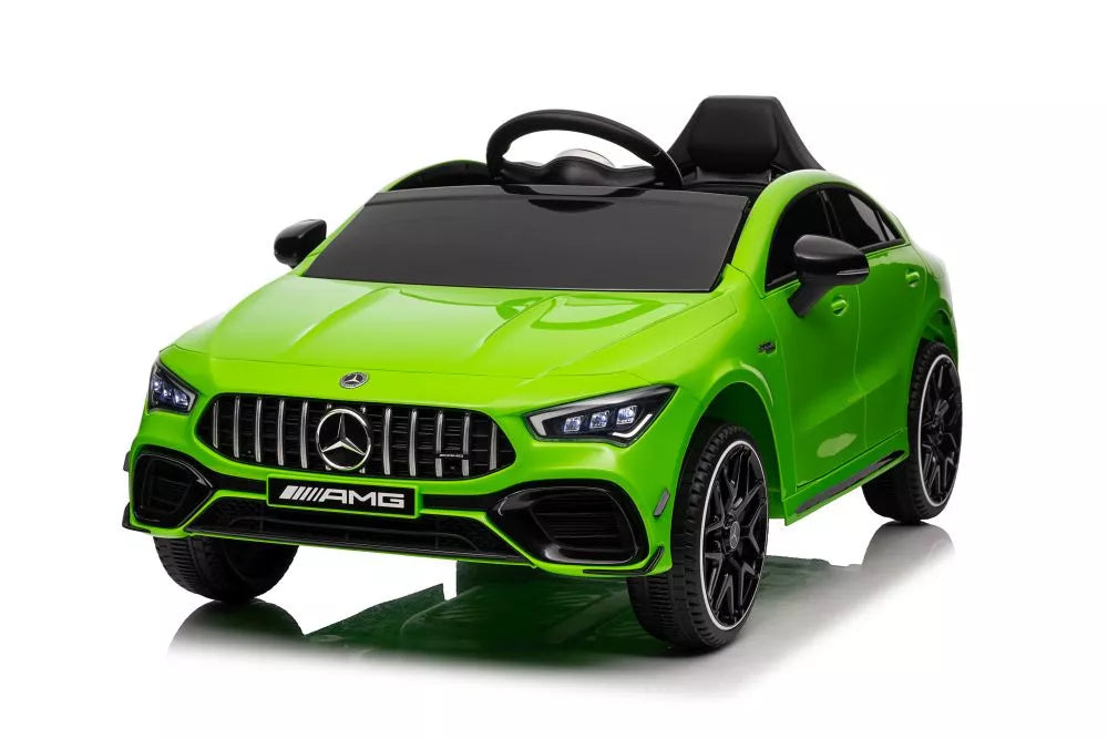 Vaikiškas elektromobilis Mercedes-Benz CLA 45S, 12V, 4x45W, baltas