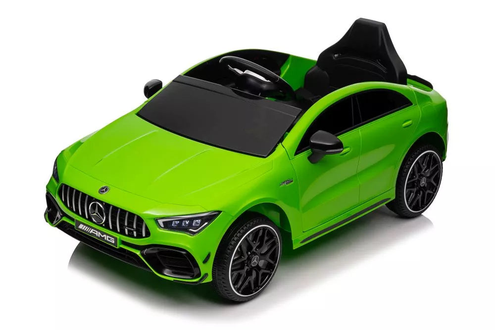 Vaikiškas elektromobilis Mercedes-Benz CLA 45S, 12V, 4x45W, baltas