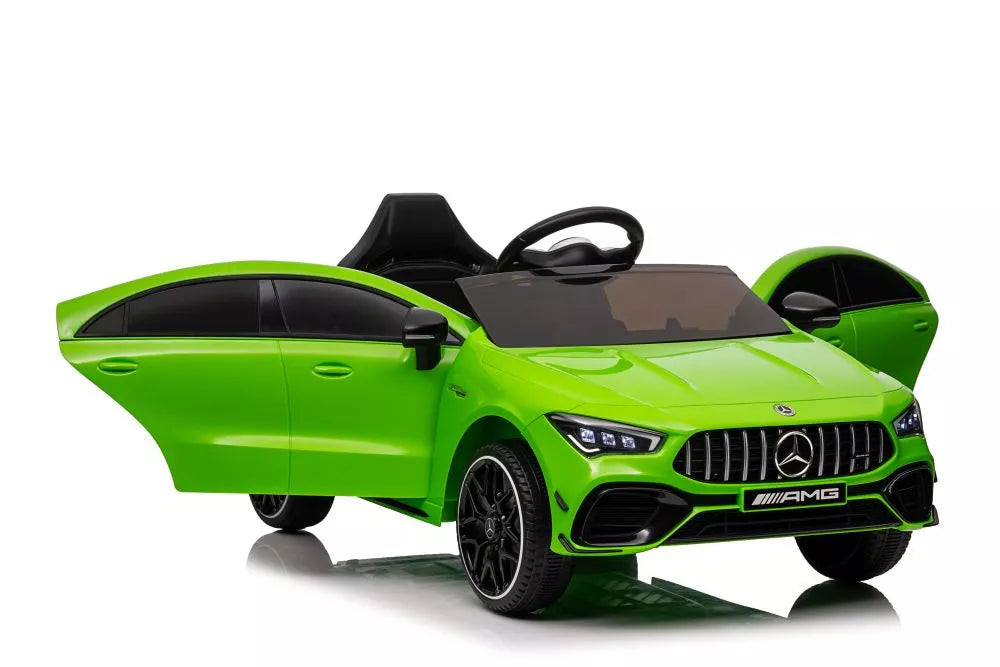 Vaikiškas elektromobilis Mercedes-Benz CLA 45S, 12V, 4x45W, baltas