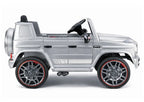 Vaikiškas elektromobilis Mercedes-Benz G 63, 12 V, su nuotolinio valdymo pultu, sidabrinis