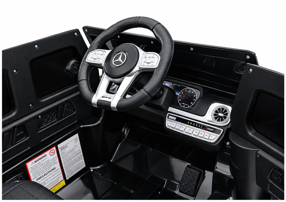 Vaikiškas elektromobilis Mercedes-Benz G63, 12 V, juodas