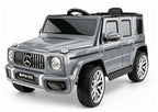 Vaikiškas elektromobilis Mercedes-Benz G63, 12 V, su EVA ratais, sidabrinis
