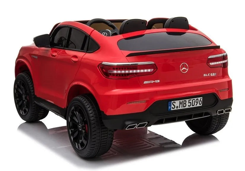 Vaikiškas elektromobilis Mercedes-Benz GLC 63S, 12 V, raudonas