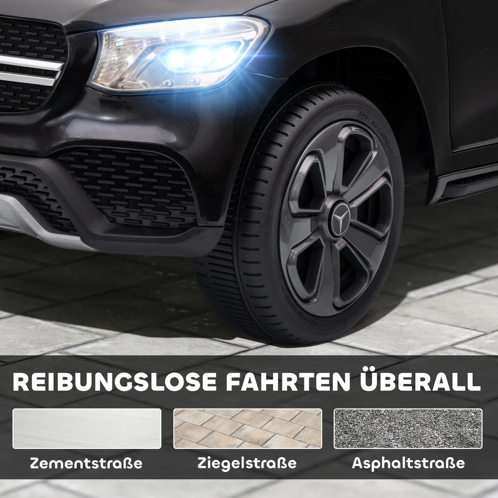 Vaikiškas elektromobilis Mercedes-Benz GLC automobilis su valdymo pultu juodas 3-6m.