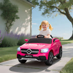 Vaikiškas elektromobilis Mercedes-Benz GLC Coupé, 3–6 metų vaikams, rožinis