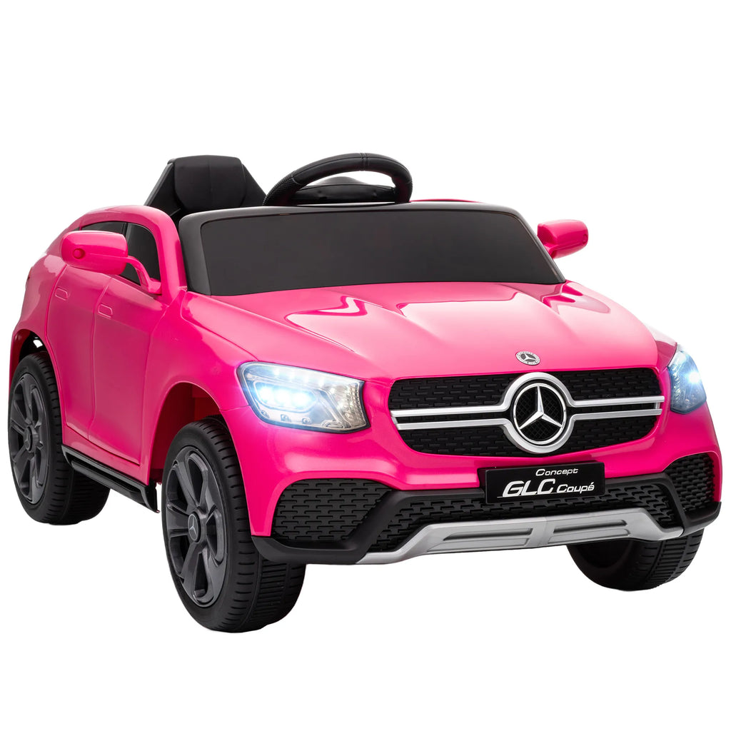 Vaikiškas elektromobilis Mercedes-Benz GLC Coupé, 3–6 metų vaikams, rožinis