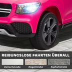 Vaikiškas elektromobilis Mercedes-Benz GLC Coupé, 3–6 metų vaikams, rožinis