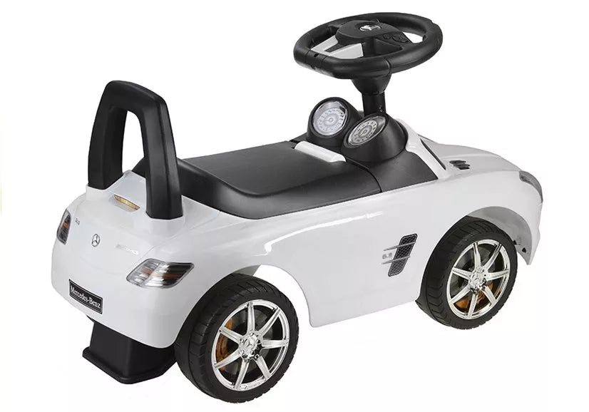 Vaikiškas elektromobilis Mercedes-Benz SLS AMG Roadster, 12 m +, baltas