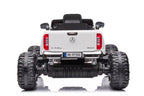 Vaikiškas elektromobilis Mercedes-Benz X-Class, 12V, 4x45W, su odine sėdyne ir EVA ratais, baltas