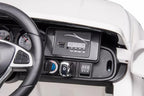Vaikiškas elektromobilis Mercedes-Benz X-Class, 12V, 4x45W, su odine sėdyne ir EVA ratais, baltas