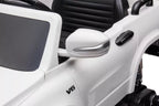 Vaikiškas elektromobilis Mercedes-Benz X-Class, 12V, 4x45W, su odine sėdyne ir EVA ratais, baltas