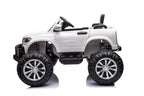 Vaikiškas elektromobilis Mercedes-Benz X-Class, 12V, 4x45W, su odine sėdyne ir EVA ratais, baltas