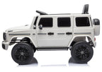 Vaikiškas elektromobilis Mercedes G 2580, 24 V, 4x45W, su odine sėdyne, baltas