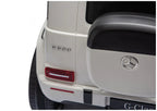 Vaikiškas elektromobilis Mercedes G 2580, 24 V, 4x45W, su odine sėdyne, baltas