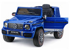 Vaikiškas elektromobilis Mercedes G 63, 12 V, su nuotolinio valdymo pultu, mėlynas