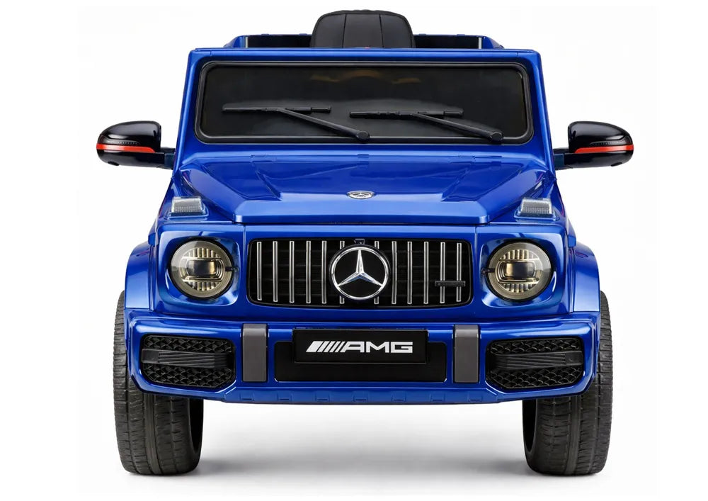 Vaikiškas elektromobilis Mercedes G 63, 12 V, su nuotolinio valdymo pultu, mėlynas