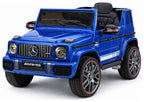 Vaikiškas elektromobilis Mercedes G 63, 12 V, su nuotolinio valdymo pultu, mėlynas