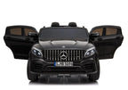 Vaikiškas elektromobilis Mercedes GLC 63S, 12 V, 4 × 45 W, 2 vietų, juodas