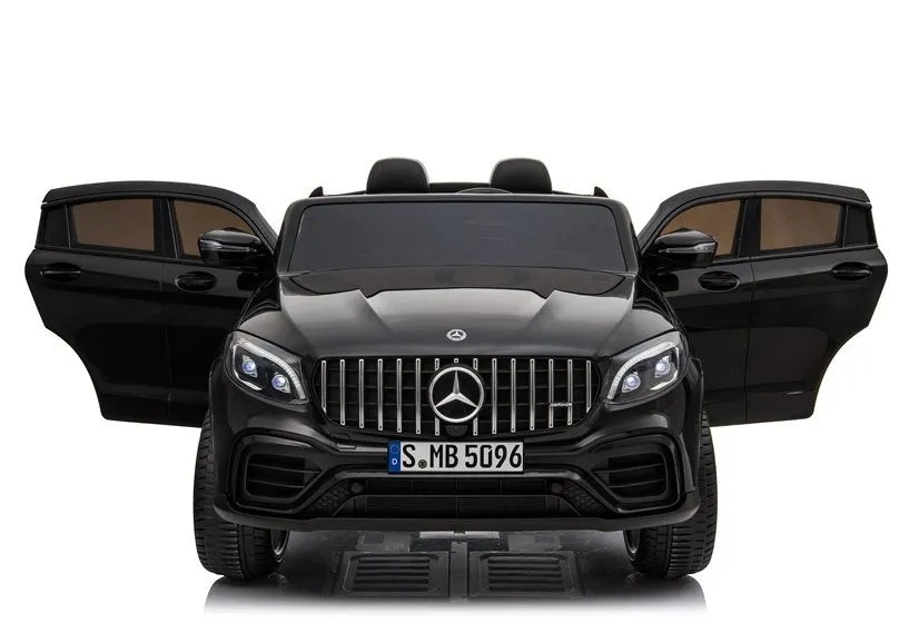 Vaikiškas elektromobilis Mercedes GLC 63S, 12 V, 4 × 45 W, 2 vietų, juodas