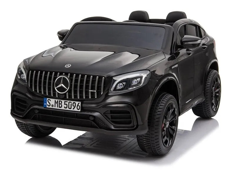 Vaikiškas elektromobilis Mercedes GLC 63S, 12 V, 4 × 45 W, 2 vietų, juodas