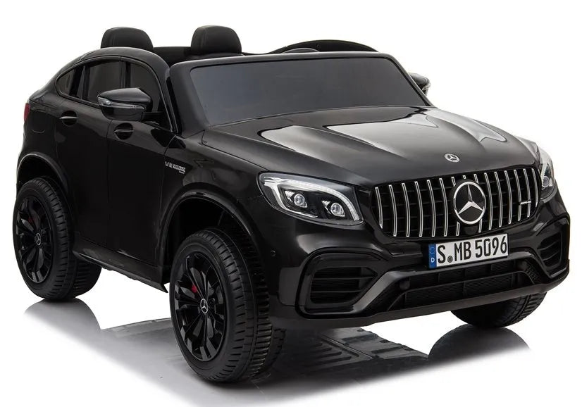 Vaikiškas elektromobilis Mercedes GLC 63S, 12 V, 4 × 45 W, 2 vietų, juodas