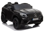 Vaikiškas elektromobilis Mercedes GLC 63S, 12 V, 4 × 45 W, 2 vietų, juodas