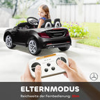 Vaikiškas elektromobilis Mercedes SLC 300, 3–6 metų vaikams, juodas 3-5 km/h