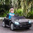 Vaikiškas elektromobilis Mercedes SLC 300, 3–6 metų vaikams, juodas 3-5 km/h
