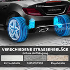 Vaikiškas elektromobilis Mercedes SLC 300, 3–6 metų vaikams, juodas 3-5 km/h