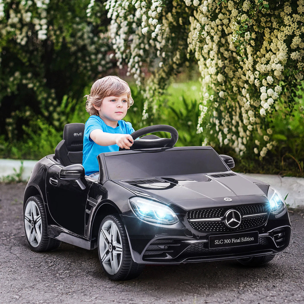 Vaikiškas elektromobilis Mercedes SLC 300, 3–6 metų vaikams, juodas