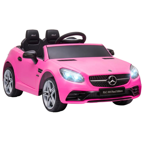 Vaikiškas elektromobilis Mercedes SLC 300, 3–6 metų vaikams, rožinis