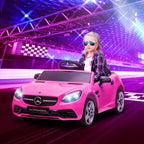 Vaikiškas elektromobilis Mercedes SLC 300, 3–6 metų vaikams, rožinis