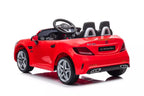 Vaikiškas elektromobilis Mercedes SLC300, 12 V, 2 × 45 W, 2 sėdimos vietos, odinė sėdynė, raudonas