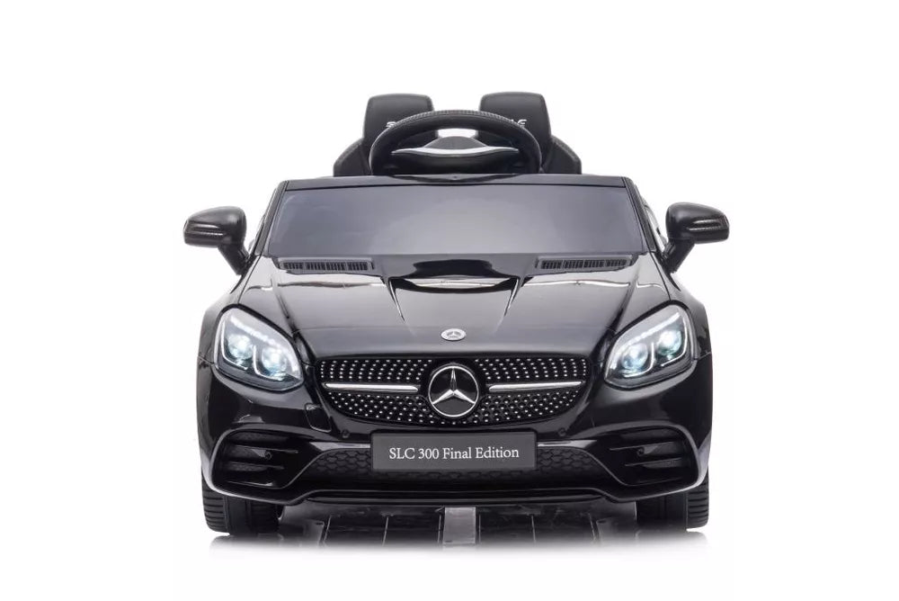 Vaikiškas elektromobilis Mercedes SLC300, 12 V, 2 sėdimos vietos, juodas