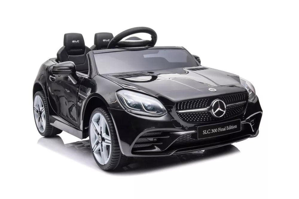 Vaikiškas elektromobilis Mercedes SLC300, 12 V, 2 sėdimos vietos, juodas