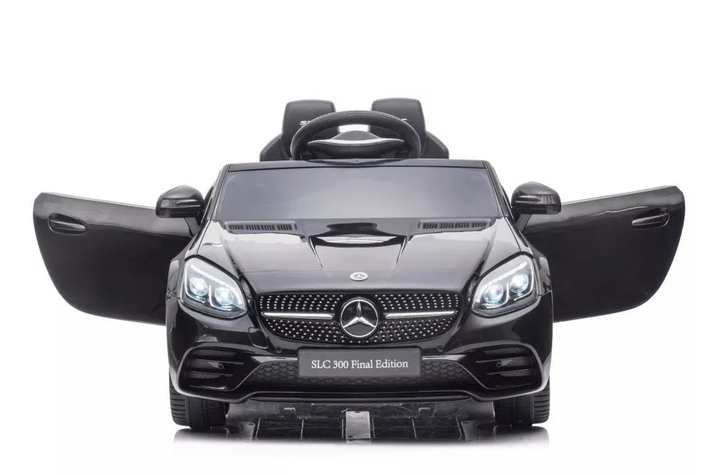 Vaikiškas elektromobilis Mercedes SLC300, 12 V, 2 sėdimos vietos, juodas
