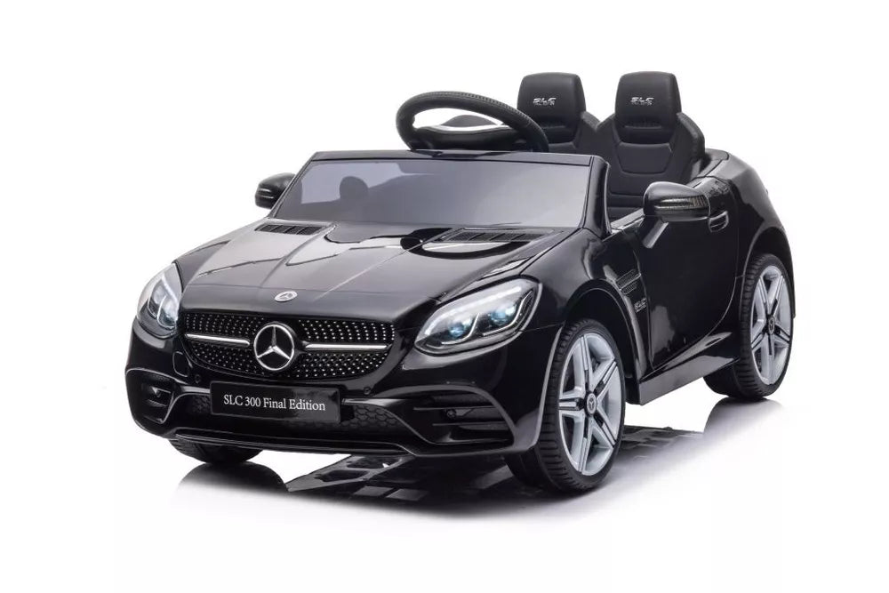 Vaikiškas elektromobilis Mercedes SLC300, 12 V, 2 sėdimos vietos, juodas