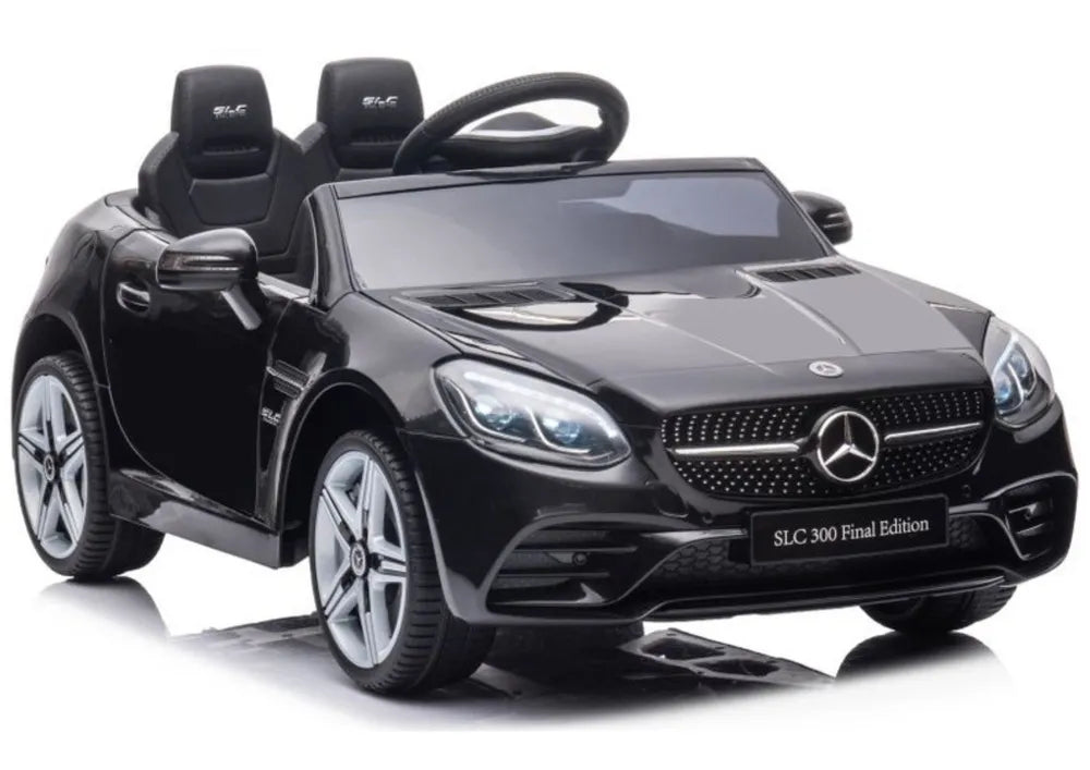 Vaikiškas elektromobilis Mercedes SLC300, 12 V, 2 sėdimos vietos, juodas
