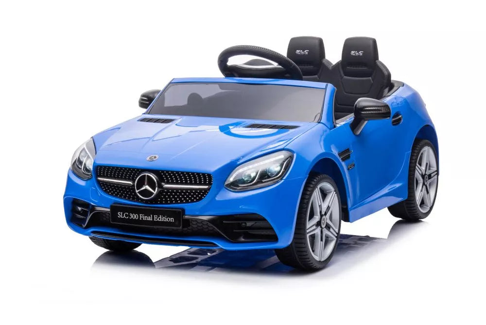 Vaikiškas elektromobilis Mercedes SLC300, 12 V, 2 vietų, mėlynas