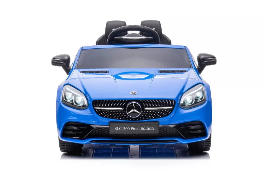Vaikiškas elektromobilis Mercedes SLC300, 12 V, 2 vietų, mėlynas