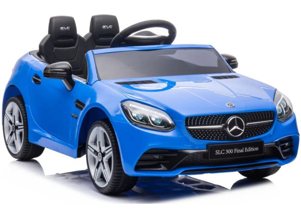 Vaikiškas elektromobilis Mercedes SLC300, 12 V, 2 vietų, mėlynas