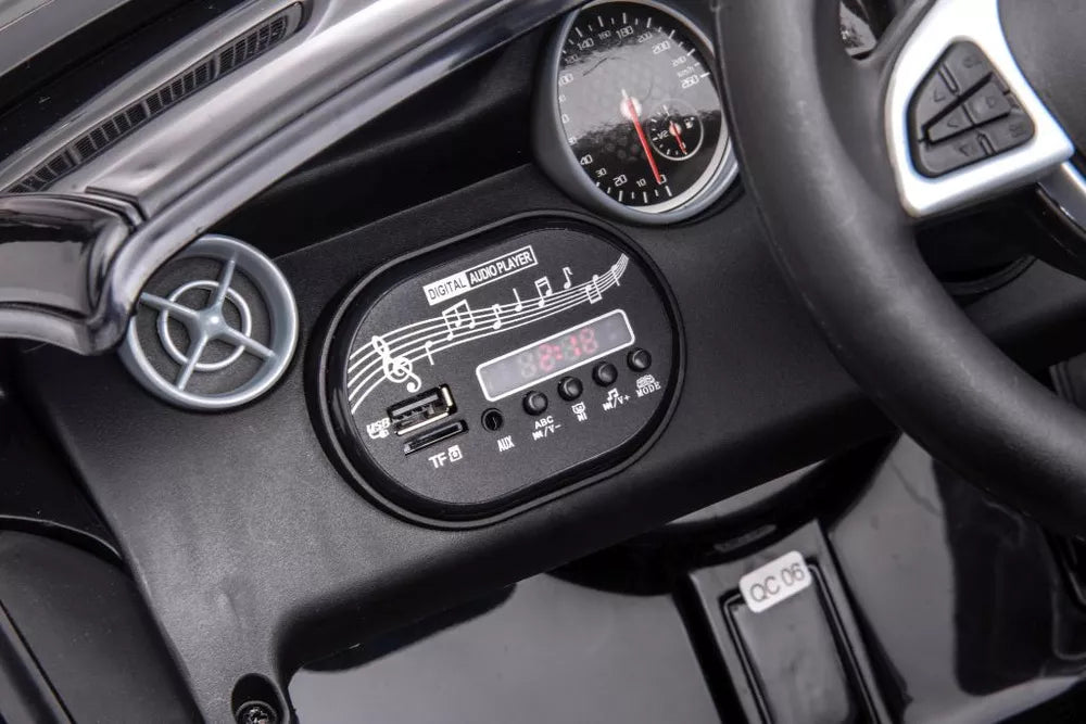Vaikiškas elektromobilis Mercedes SLC300, 12 V, 2 vietų, mėlynas